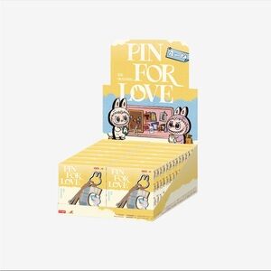Pop Mart The Monsters Labubu Pin For Love Series A-M Display Box Only